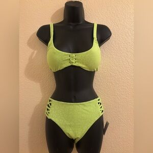 Two Piece Neon Bikini Set New